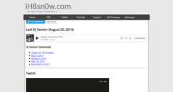 Desktop Screenshot of ih8sn0w.com
