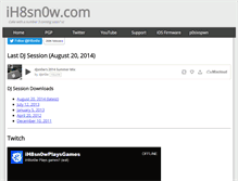 Tablet Screenshot of ih8sn0w.com